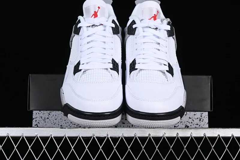 All categories Air Jordan Jordan series basketball shoes Air Jordan 4 GX foreign trade version Air Jordan 4 Retro "White Cement" AJ4 Joe 4 white cement white gray 840606-192